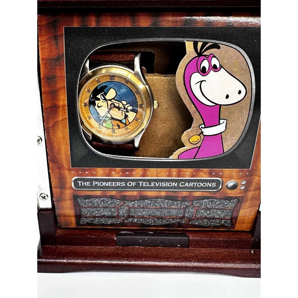 The Fintstones Fossil Watch 1996 Limited Edition #1474/2500 In "TV" Cabinet NEW